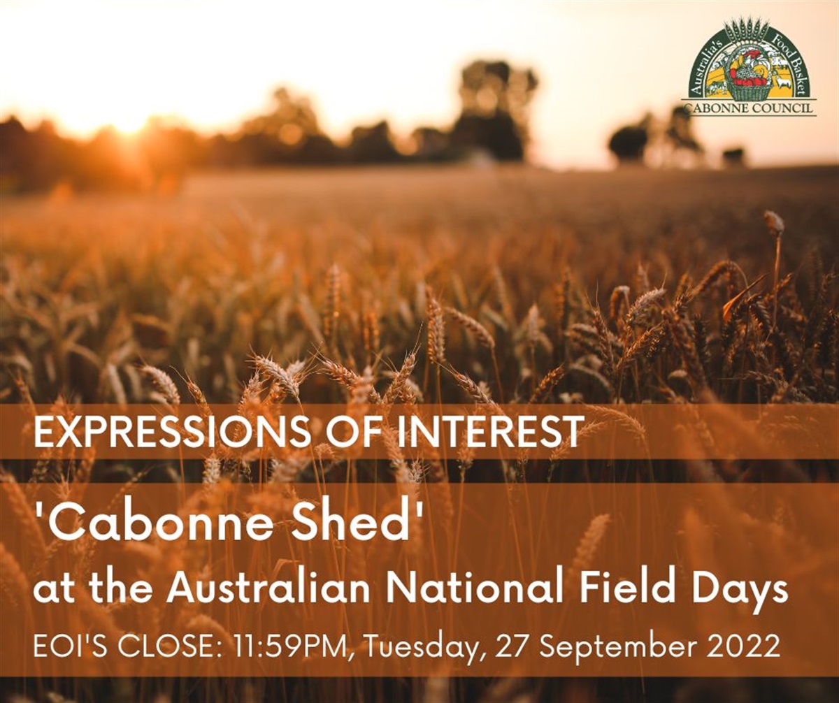 Expressions of Interest Australian National Field Days Stand