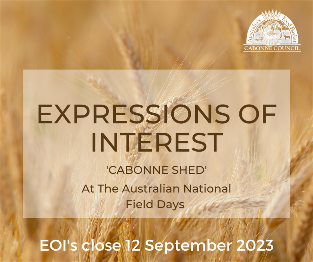 Expressions of Interest Australian National Field Days Stand